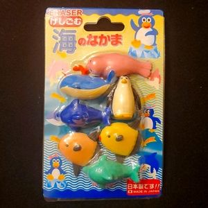 Iwako Japanese eraser set Sea Life
